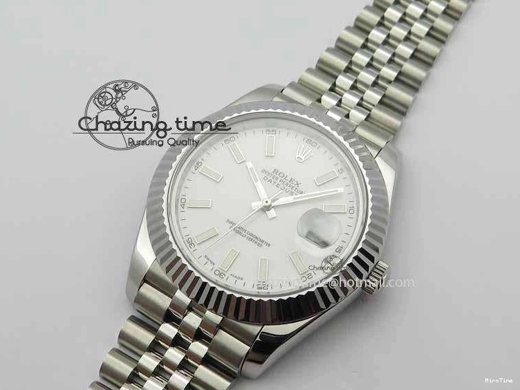 MiroTime 0211 SmartChoice DateJust II 41mm BP Maker Best Edition White Dial On New Version Jubilee Bracelet A 3636